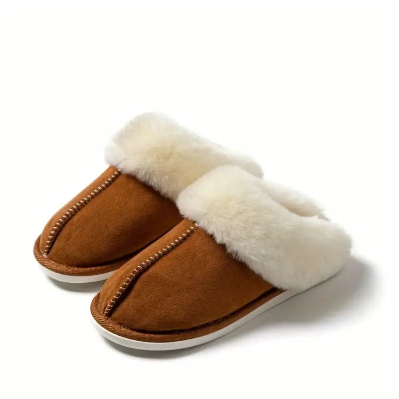 Unisex Tofflor Varm Foder Icke-Slip Gummi-4