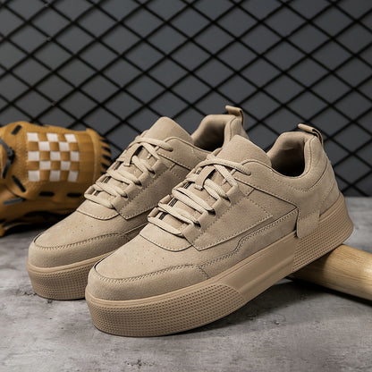 Mäns Plattform Sneakers Vintage Stil Textil Syntet-5