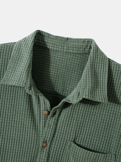 Herrskjorta Modern Design Högkvalitativt Material 100% Bomull 3