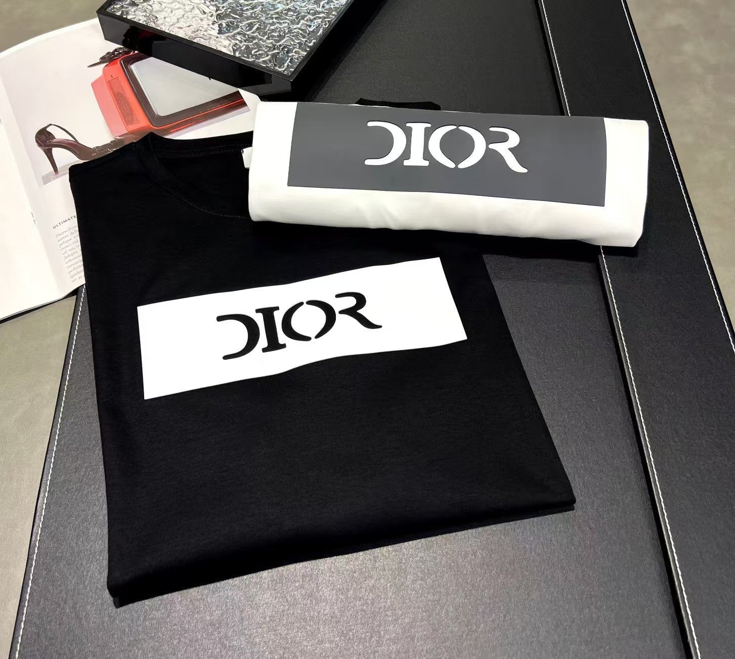 Dam Långärmad Topp Silke-Bomullsmix Med Motivtryck-4