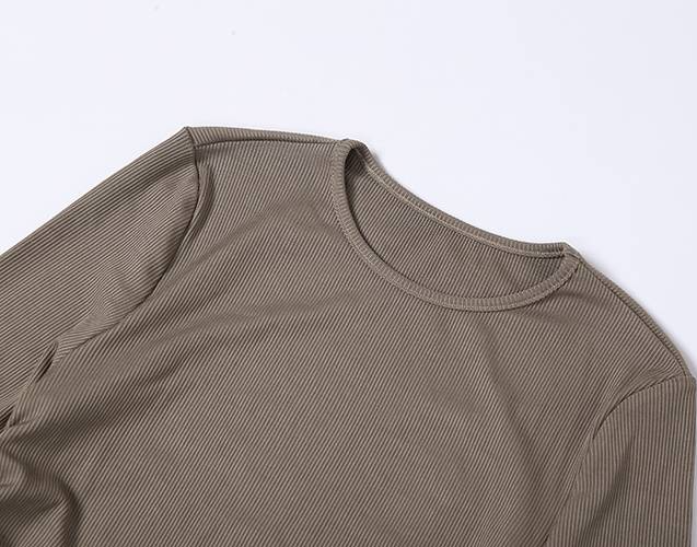 Kvinna Miniklänning Avslappnad Stil Polyester med Dekorativ Snörning-6