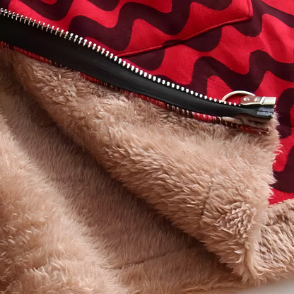 Dam Kappa Fleece med Huva och Blixtlås för Kalla Vinterdagar-3