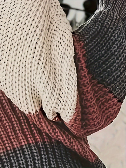 Dam Tröja Överdimensionerad Långärmad Bomull-5