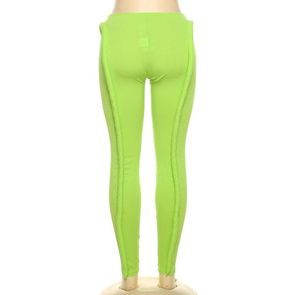 Dam Byxor Mager Passform Lång Skärning med Resår i Midjan-6