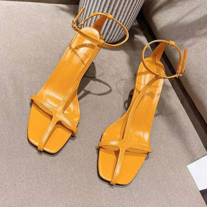 Variant image for Dam Sandaler Gladiatorer PU-Läder Hög Klack 5-8 cm-3