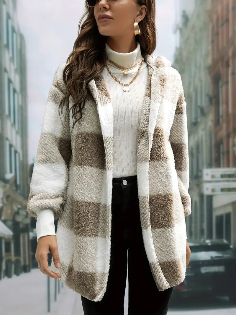 Variant image for Dam Kappa Teddy Foder med Huva för Vinterbruk-1