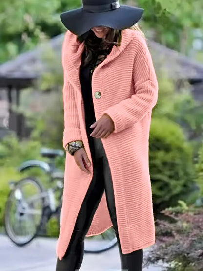 Variant image for Dam Lång Kofta med Huva i Hållbart Material och Smickrande Passform-25