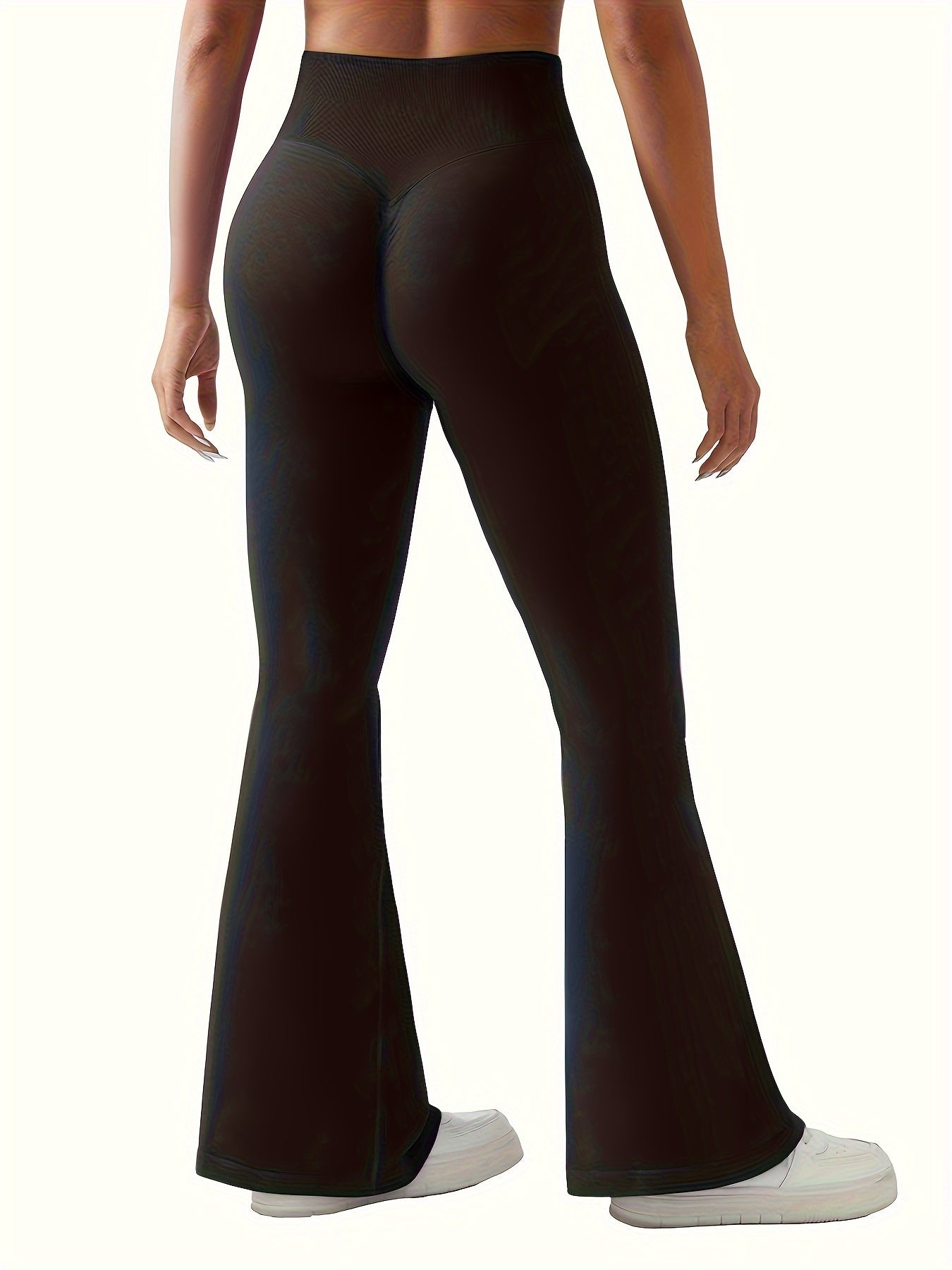 Dam Högskurna Ribbyxor Trendig Design Ribbväv-2