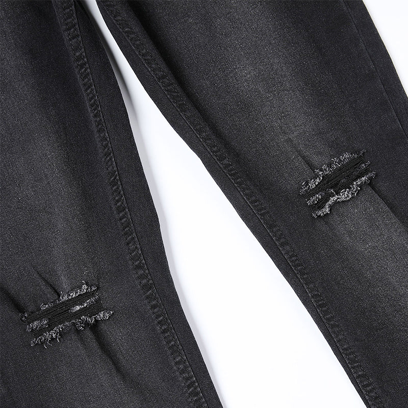 Herr Slim-Fit Pennbyxor Urban Stil Högkvalitativ Bomull-4