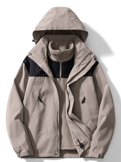 Variant image for Dam Vinterjacka 3-i-1 Fleece Andningsbar Normal Längd-20