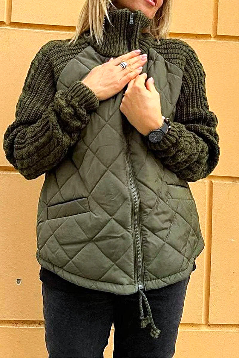 Damjacka Modern Design Med Praktiska Fickor Högkvalitativ Polyester-4