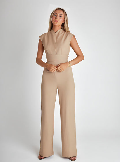Dam Jumpsuit Elegant Polyester Figurnära Design 9