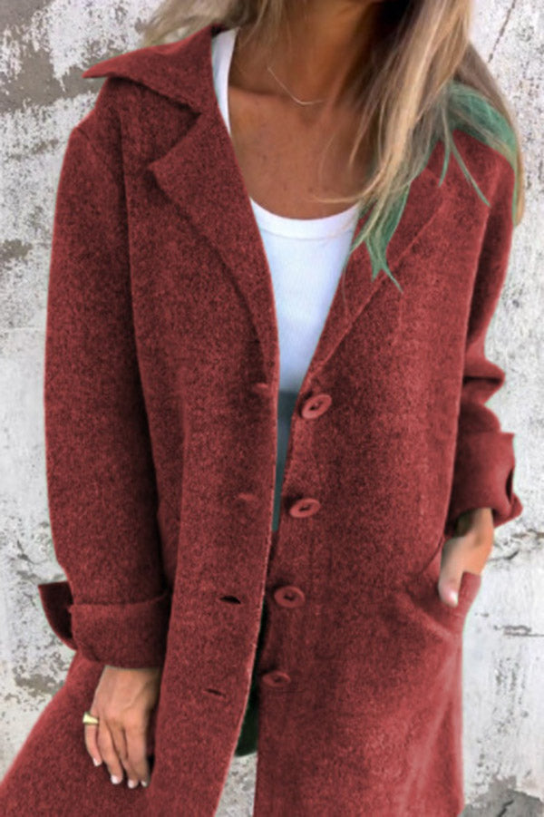 Variant image for Kvinnor Midi Kappa Klassisk Stil Mjuk Tyg-31