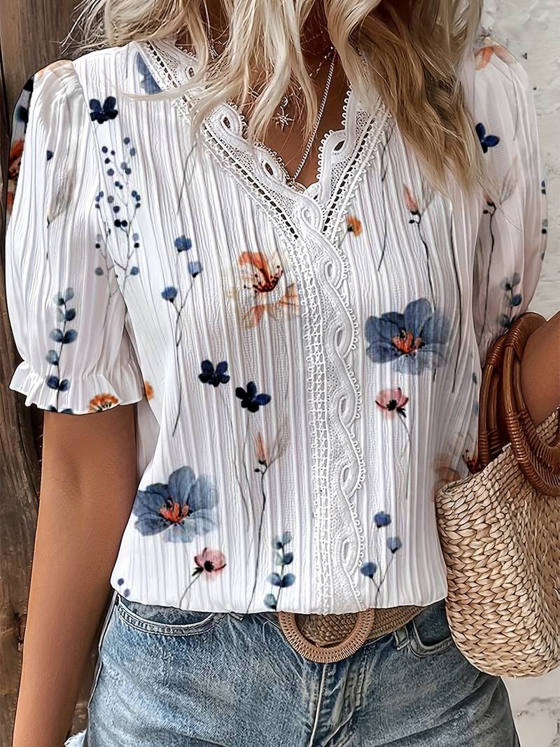 Dam Blus Modern Mångsidig Polyester 8