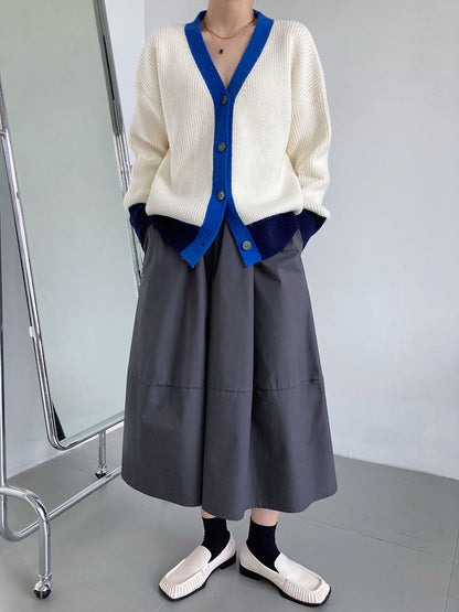 Dam Kardigan Modern Design Mjuk Akryl-3