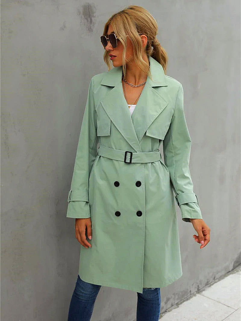 Kvinnors Klassiska Kappa Elegant Hårtkläder-5