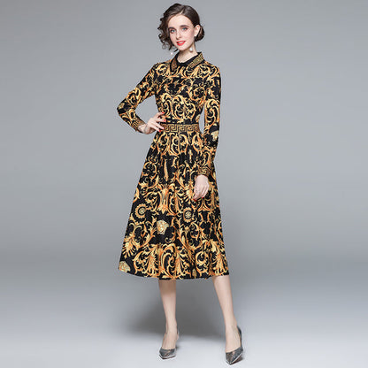 Fina Dam Klänningar A-Linje Midi Klänning Bomull Polyester-6