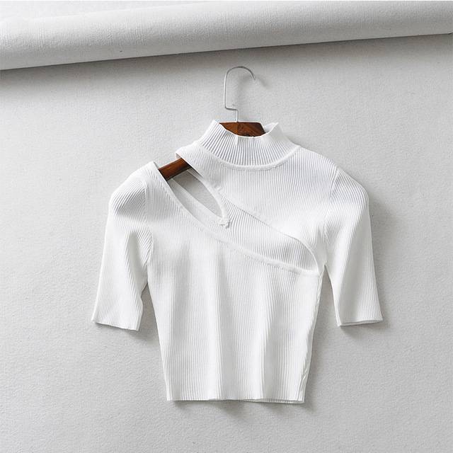 Variant image for Kvinnors T-Shirt Kortärmad Randig Polyester Akryl-5