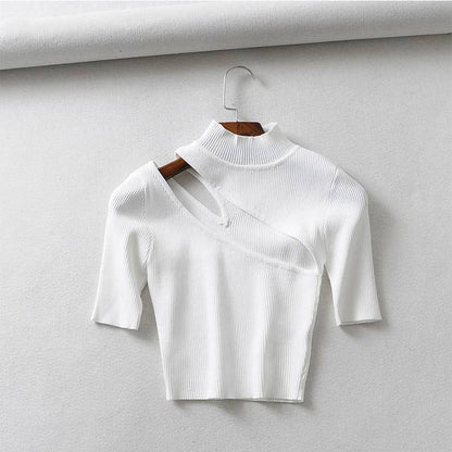 Variant image for Kvinnors T-Shirt Kortärmad Randig Polyester Akryl-5