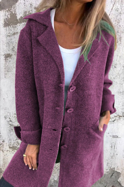 Variant image for Kvinnor Midi Kappa Klassisk Stil Mjuk Tyg-26