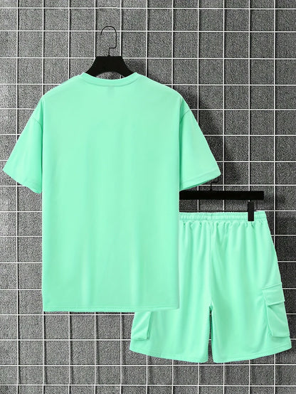 Dam 2-delad Uppsättning Rund Halsringning Polyester Casual 6