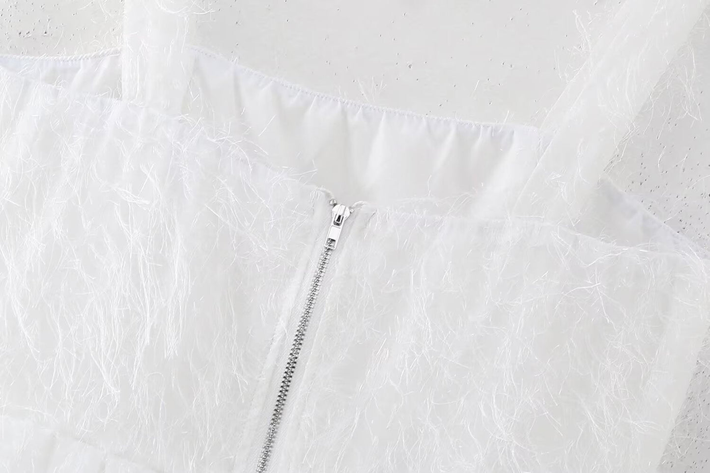 Damernas Ärmlösa Festklänning med Tofsdetaljer i Polyester-6