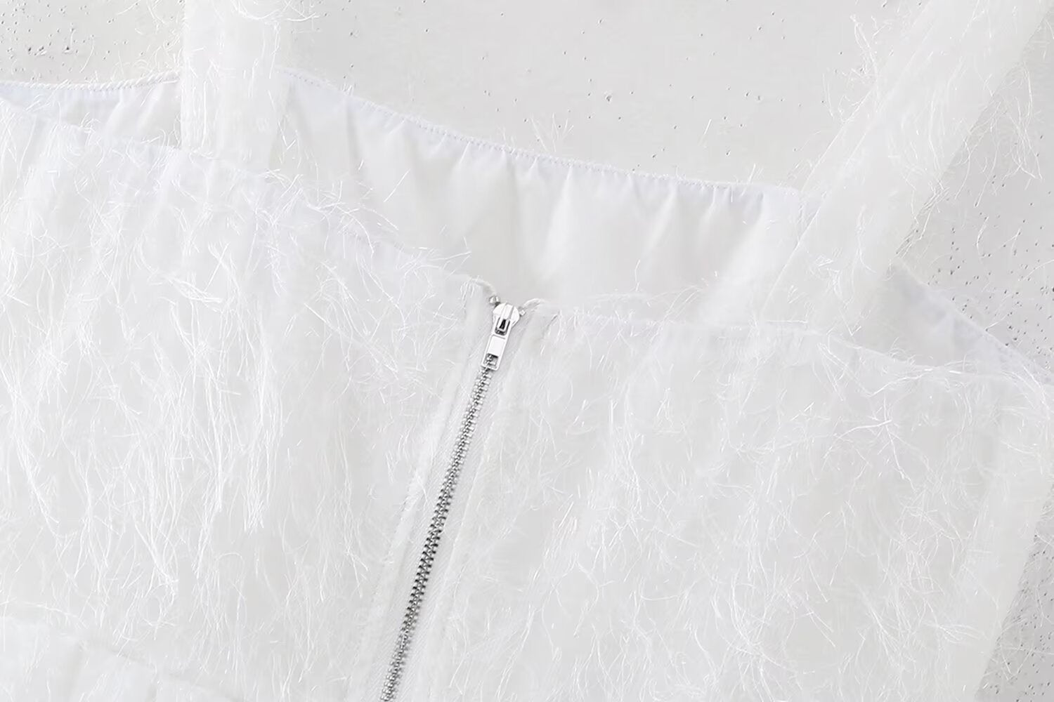 Damernas Ärmlösa Festklänning med Tofsdetaljer i Polyester-6
