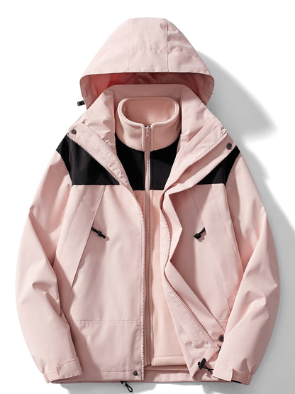 Variant image for Dam Vinterjacka 3-i-1 Fleece Andningsbar Normal Längd-31