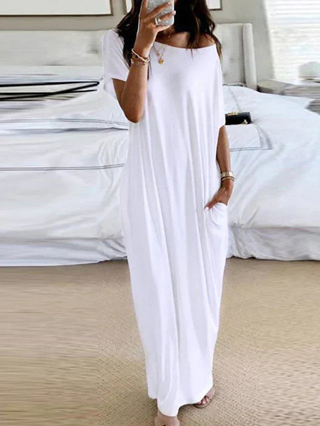 Kvinnors Aftonklänning Flödande Design Lätt Andningsbart Material 2