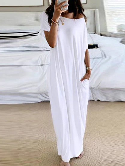 Kvinnors Aftonklänning Flödande Design Lätt Andningsbart Material 2