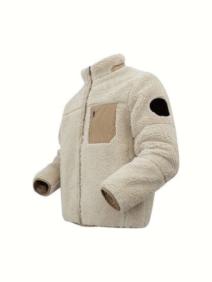 Dam Vinterjacka Teddy Högkrage Fleece för Kalla Dagar-3