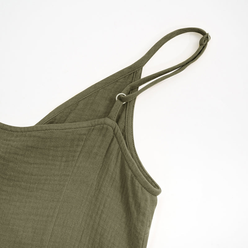 Dam Maxiklänning V-ringning Mjuk Bomull-2