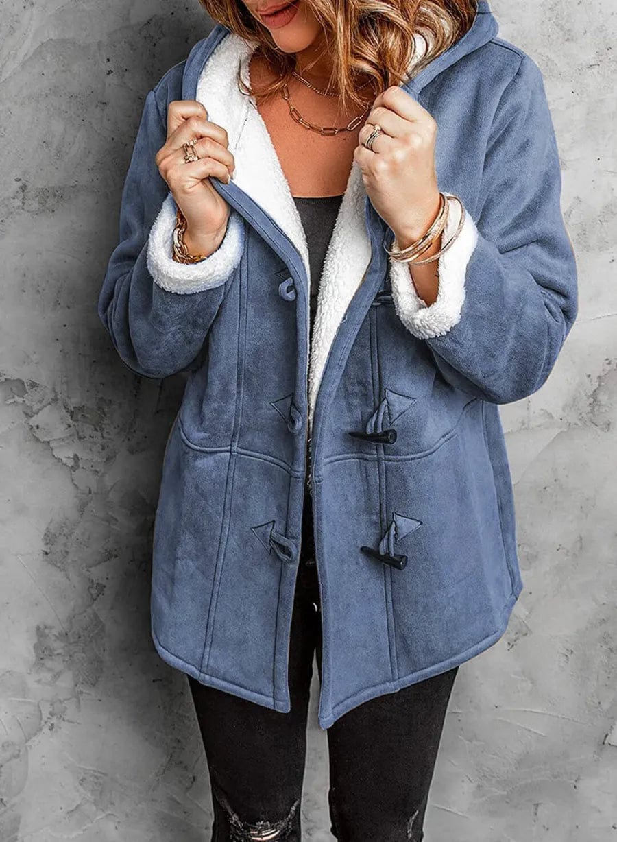 Variant image for Damjacka Höstjacka Avslappnad Passform Varm Inre Foder-30