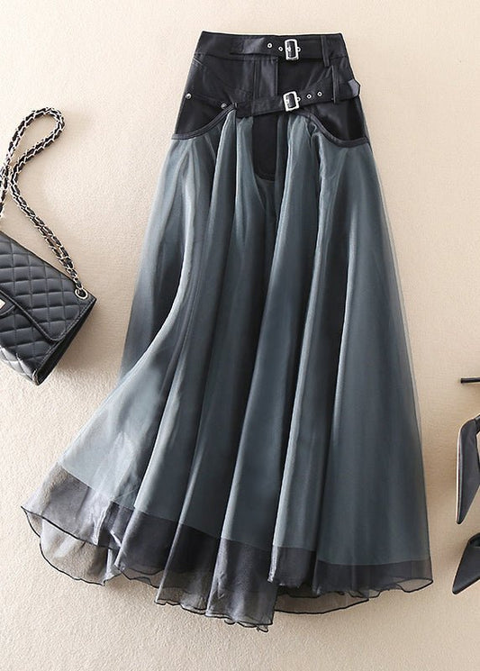 Dam Tyllkjol Elegant Lång Elastisk Tyll-1