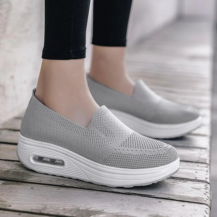 Dam Sneakers Ortopedisk Design Andningsbart Material-4