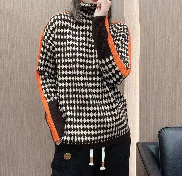 Dam Tröja Modern Design Andningsbart Material-3