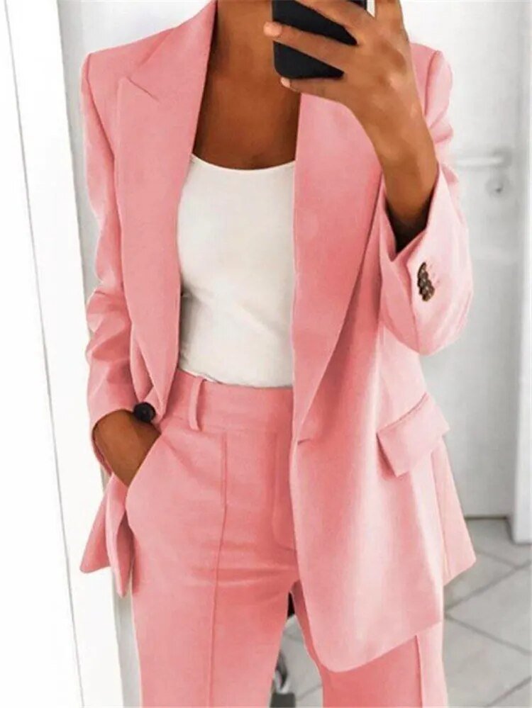 Variant image for Dam Blazer Set Sofistikerad Polyester Elastan-37