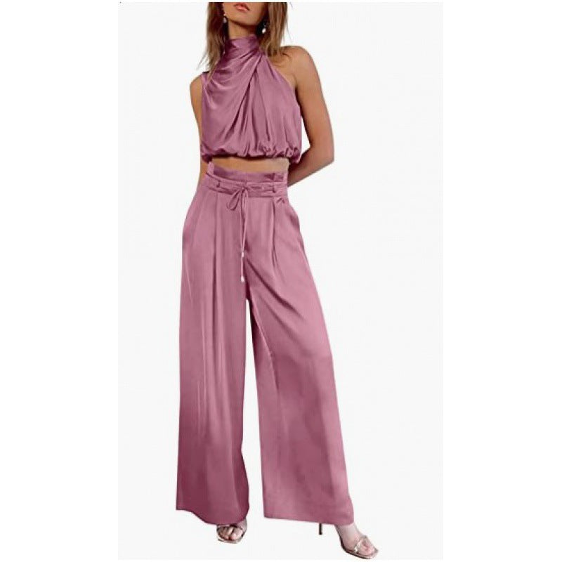 Dam Klänning Ermlös Urban Chic Polyester för Sommarfester och Vardagsbruk-3
