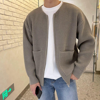Variant image for Stickad Cardigan Herr Modern Akryl Väst-22
