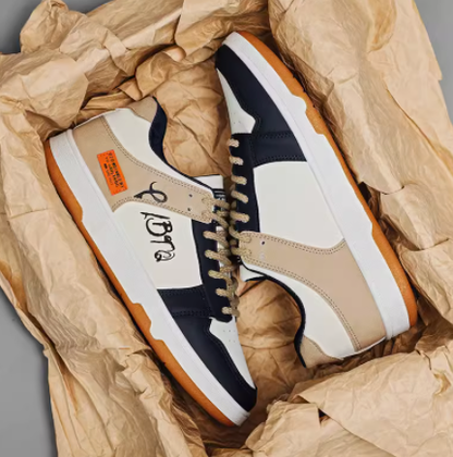 Herrskor Sneakers Snörning Ekosläder Komfortabel Design-3