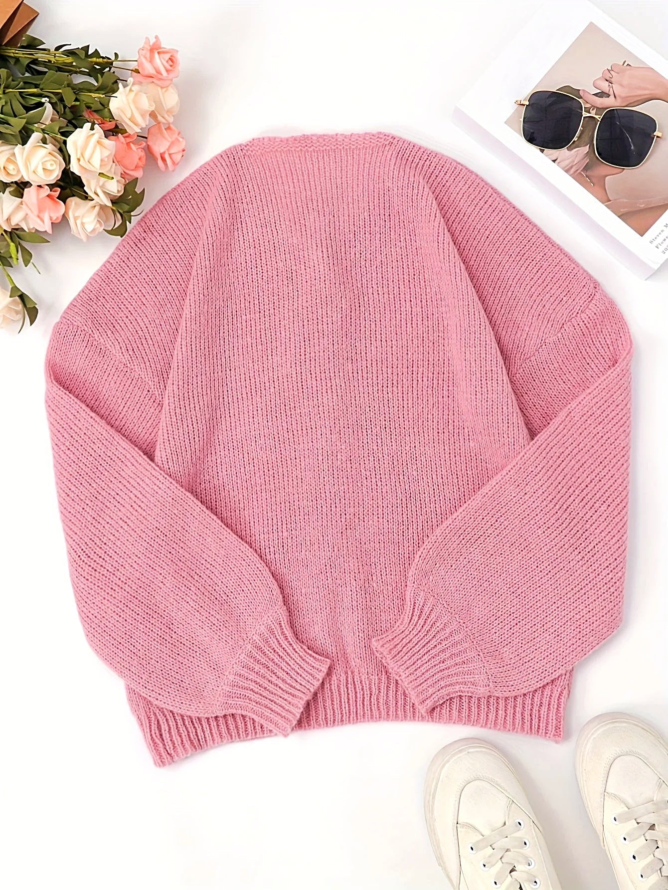 Dam Tröja Modern Design Högkvalitativt Material-2