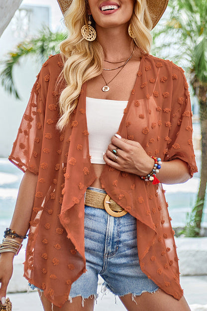 Variant image for Dam Festtoppar Transparent Polyester Lösa Passform-5