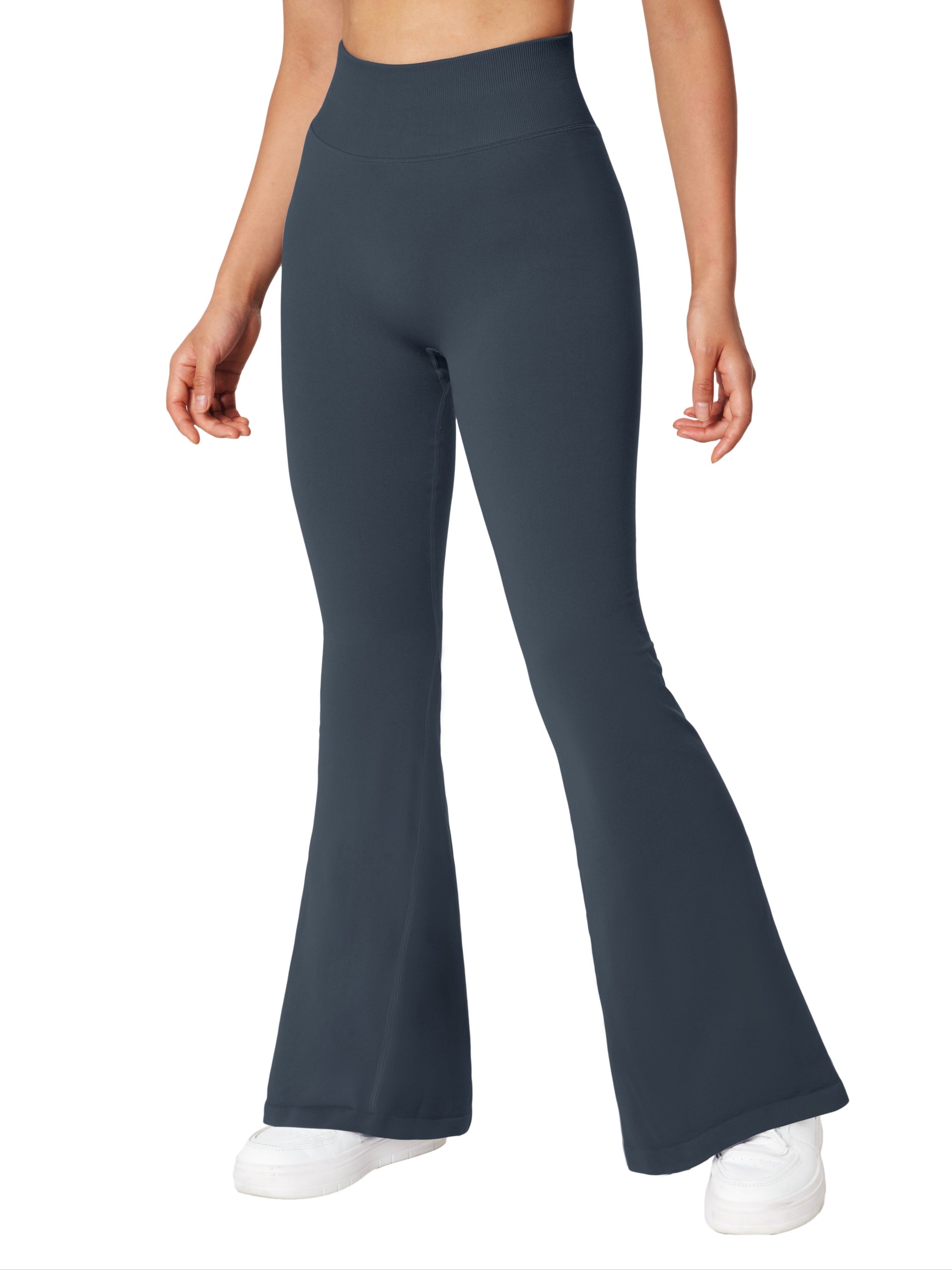 Variant image for Dam Högskurna Ribbyxor Trendig Design Ribbväv-13