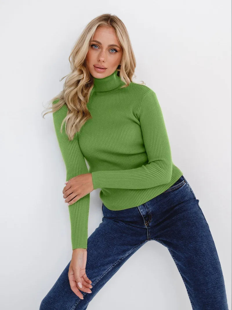 Herren Turtleneck Tröja Klassisk Design Mjuk Fiber 17