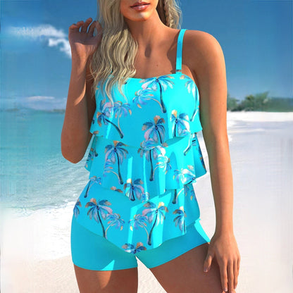 Variant image for Dam Tankini Unikt Mönster Nylon Djupt U-Hals-1