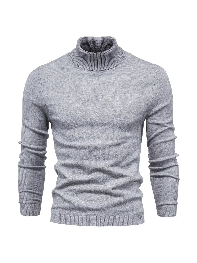 Variant image for Herr Turtleneck Tröja Stickad Klassisk Material-6
