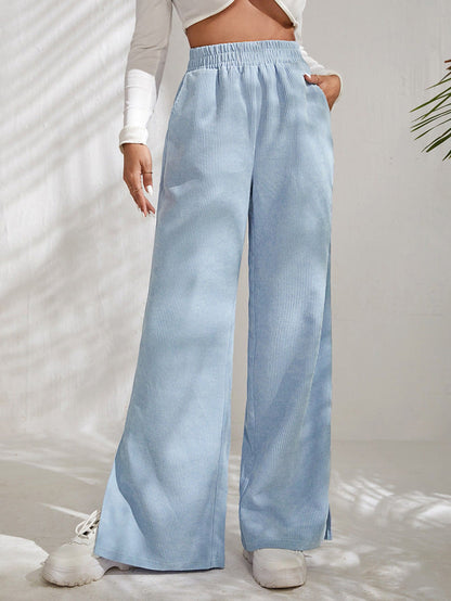 Högmidjade Dam Shorts Med Veckade Detaljer I 100% Bomull-4