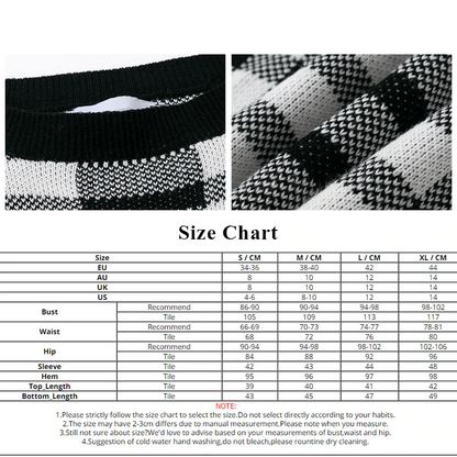 Kvinnors Kort Kjol Rutig Polyester Spandex Mini Rock-6