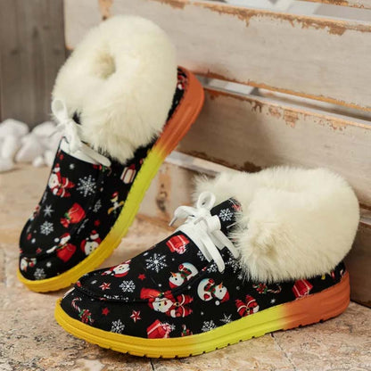 Damskor Slip-On Mjuk Velour med Gummisula-5