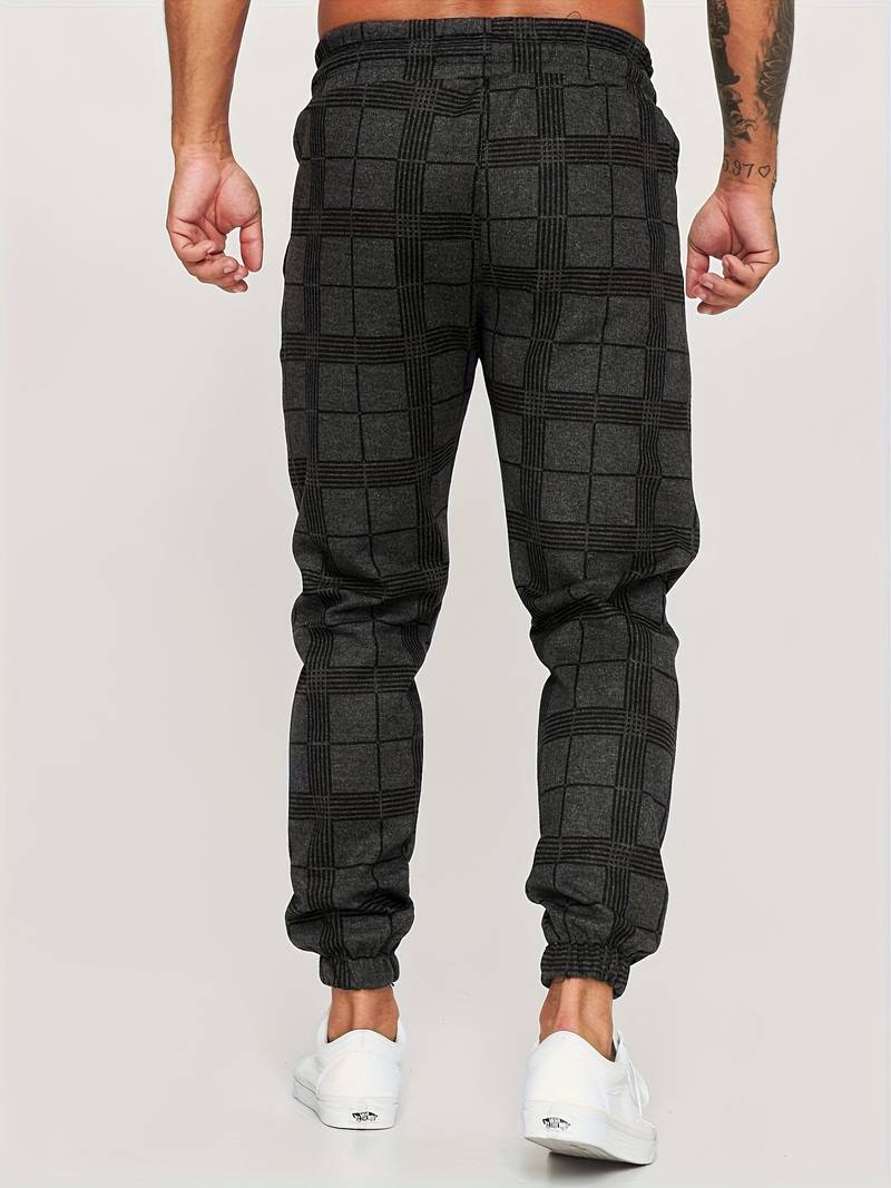 Variant image for Dam Sweatpants Rutigt Designad i Mjuk Bomull-11